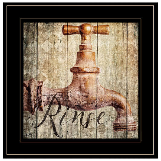 Rinse 2 Black Framed Print Wall Art - Homeroots