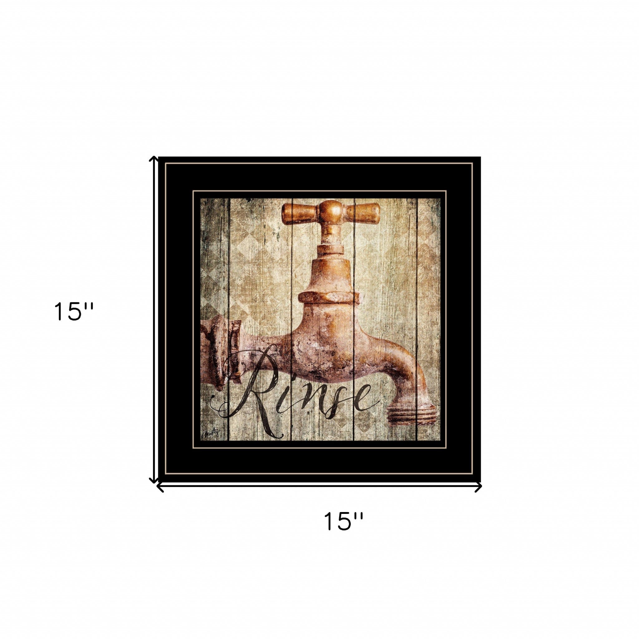 Rinse 2 Black Framed Print Wall Art - Homeroots