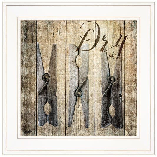Dry 1 White Framed Print Wall Art - Homeroots