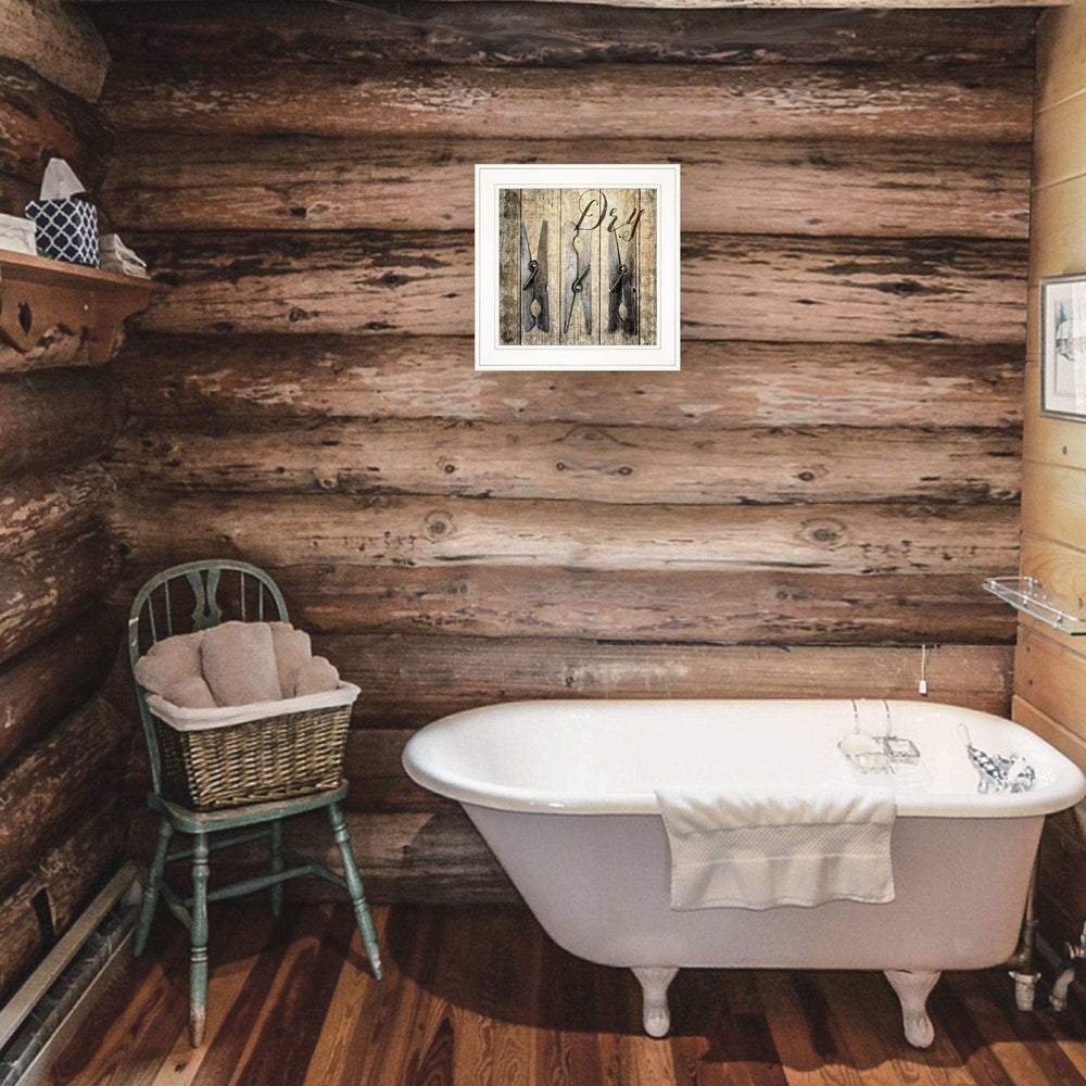 Dry 1 White Framed Print Wall Art - Homeroots - Flyclothing LLC