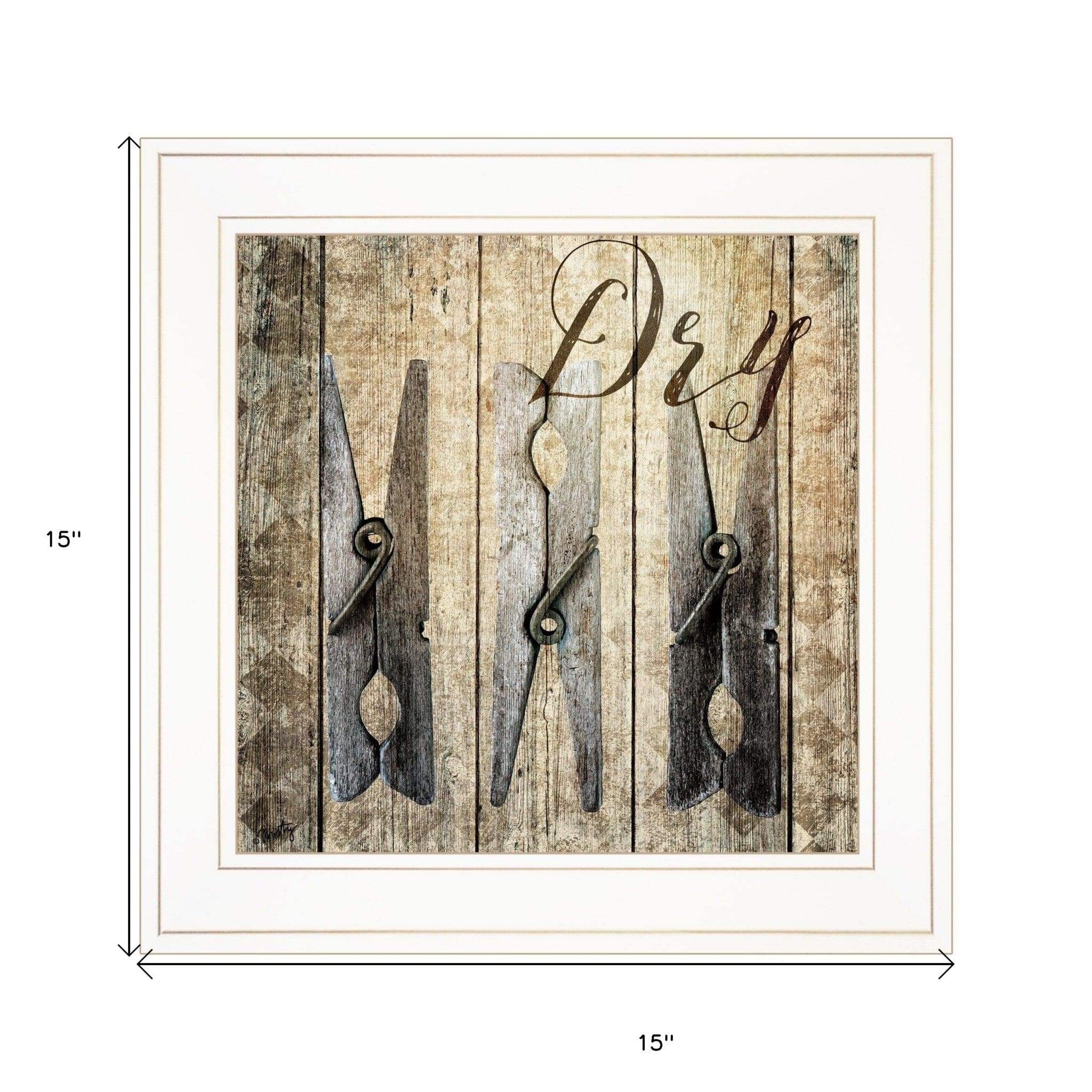 Dry 1 White Framed Print Wall Art - Homeroots - Flyclothing LLC