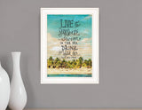 Live in the Sunshine 2 White Framed Print Wall Art - Homeroots - Flyclothing LLC