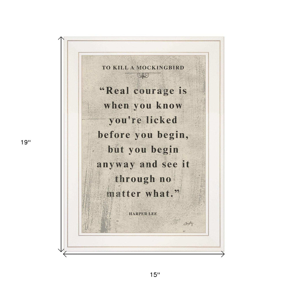 Book Quote VI 1 White Framed Print Wall Art - Homeroots - Flyclothing LLC