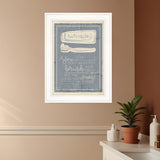 Brush Teeth 2 White Framed Print Wall Art - Homeroots