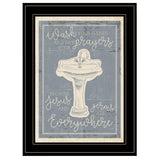 Wash Your Hands 8 Black Framed Print Bathroom Wall Art - Homeroots - Flyclothing LLC