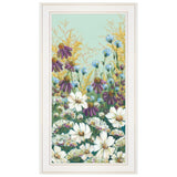 Floral Field Day White Framed Print Wall Art - Homeroots