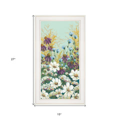 Floral Field Day White Framed Print Wall Art - Homeroots