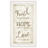Faith 1 White Framed Print Wall Art - Homeroots