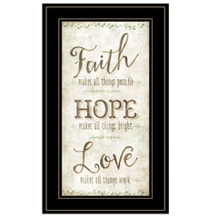 Faith 2 Black Framed Print Wall Art - Homeroots
