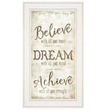 Believe 2 White Framed Print Wall Art - Homeroots