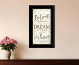 Believe 3 Black Framed Print Wall Art - Homeroots