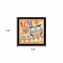 Owl 1 Black Framed Print Wall Art - Homeroots