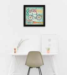 Good Things Happen Black Framed Print Wall Art - Homeroots