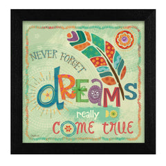 Dreams Come True Black Framed Print Wall Art - Homeroots