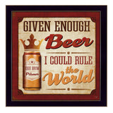 I Could Rule the World Black Framed Print Wall Art - Homeroots