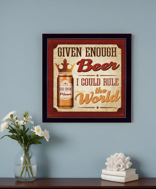 I Could Rule the World Black Framed Print Wall Art - Homeroots