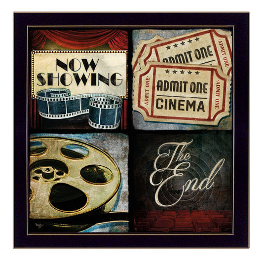 At The Movies 1 Black Framed Print Wall Art - Homeroots