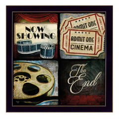 At The Movies 1 Black Framed Print Wall Art - Homeroots