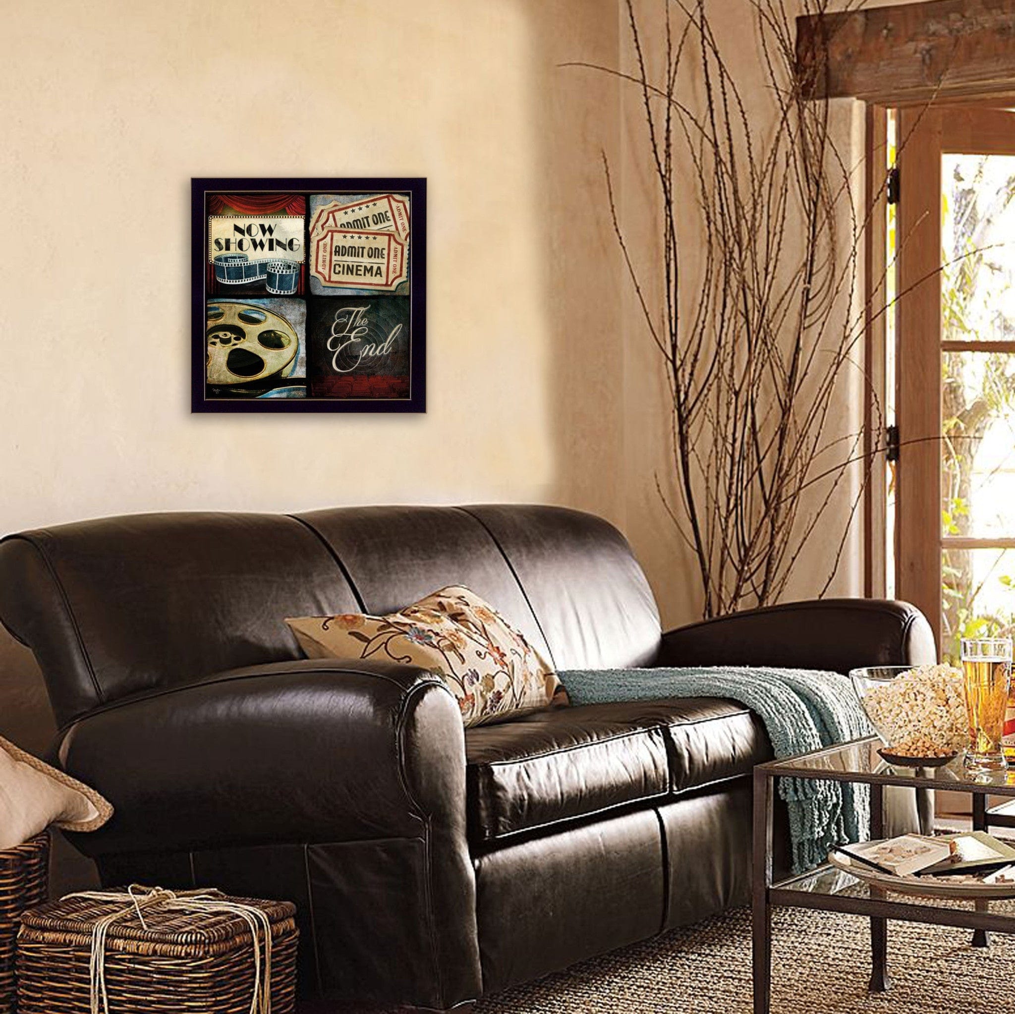 At The Movies 1 Black Framed Print Wall Art - Homeroots