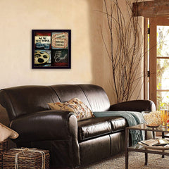 At The Movies 1 Black Framed Print Wall Art - Homeroots