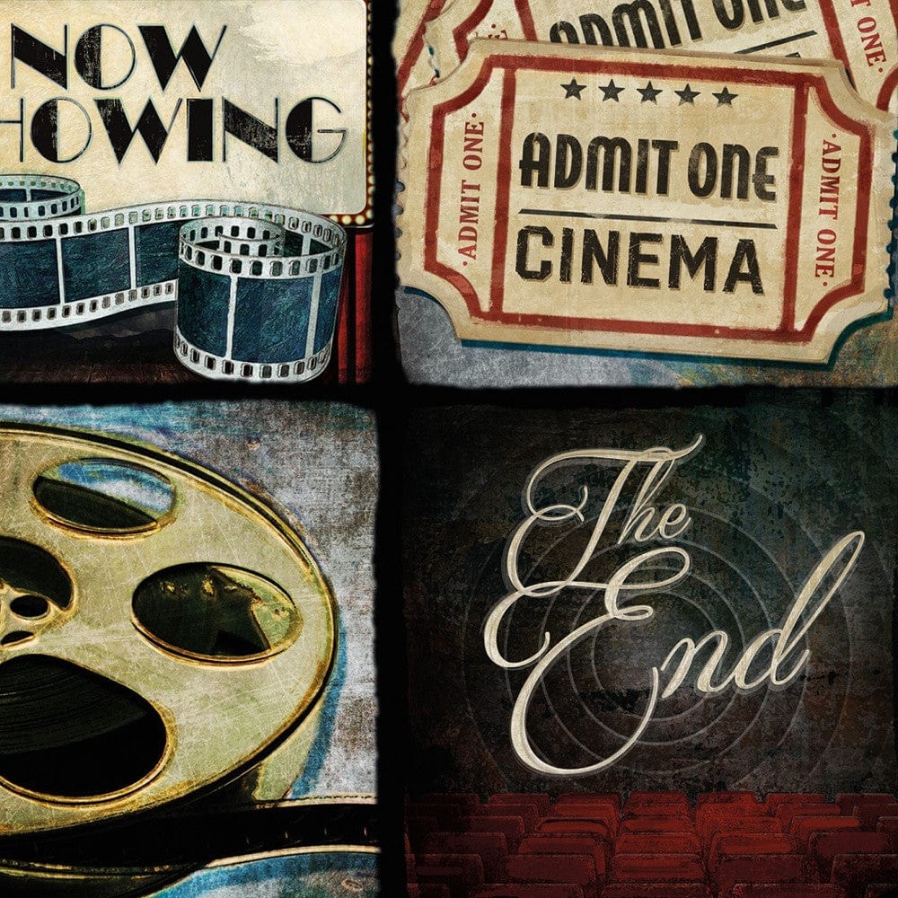 At The Movies 1 Black Framed Print Wall Art - Homeroots