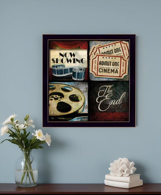 At The Movies 1 Black Framed Print Wall Art - Homeroots