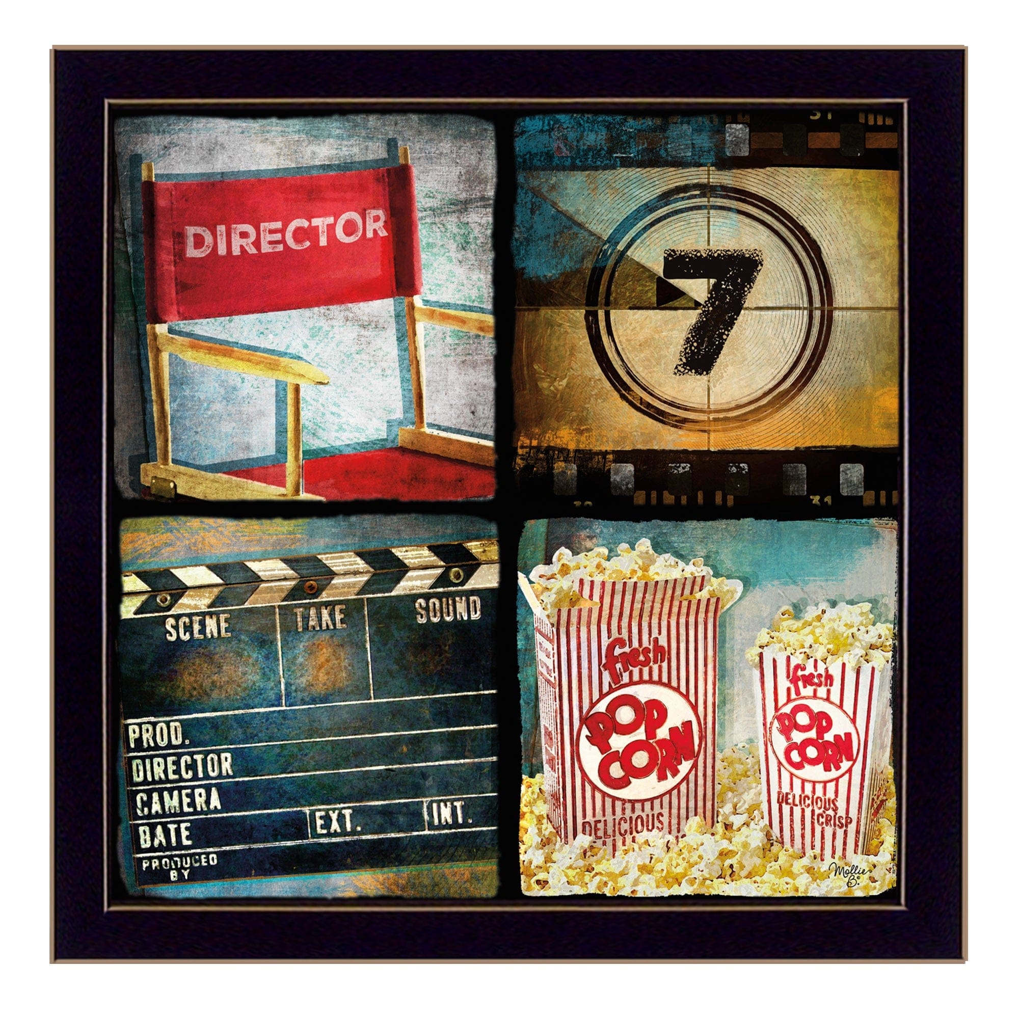 At The Movies 2 Black Framed Print Wall Art - Homeroots