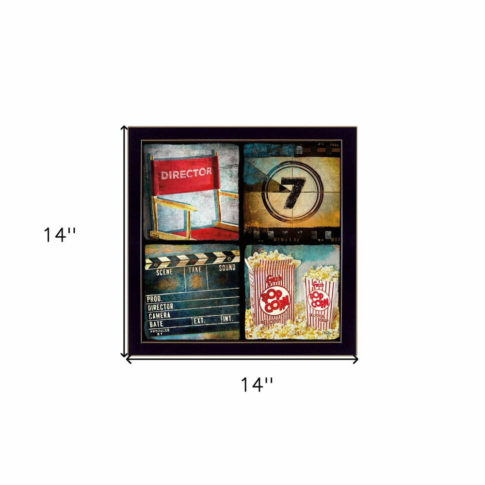 At The Movies 2 Black Framed Print Wall Art - Homeroots - Flyclothing LLC