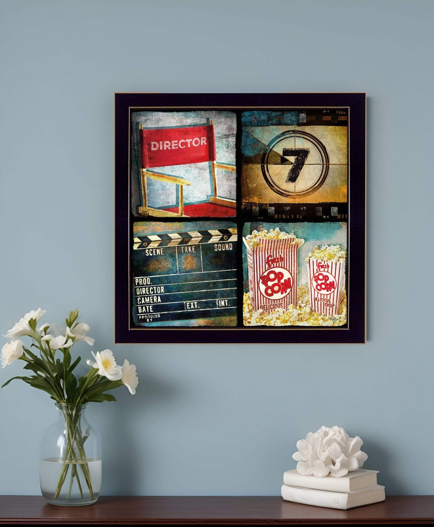 At The Movies 2 Black Framed Print Wall Art - Homeroots - Flyclothing LLC
