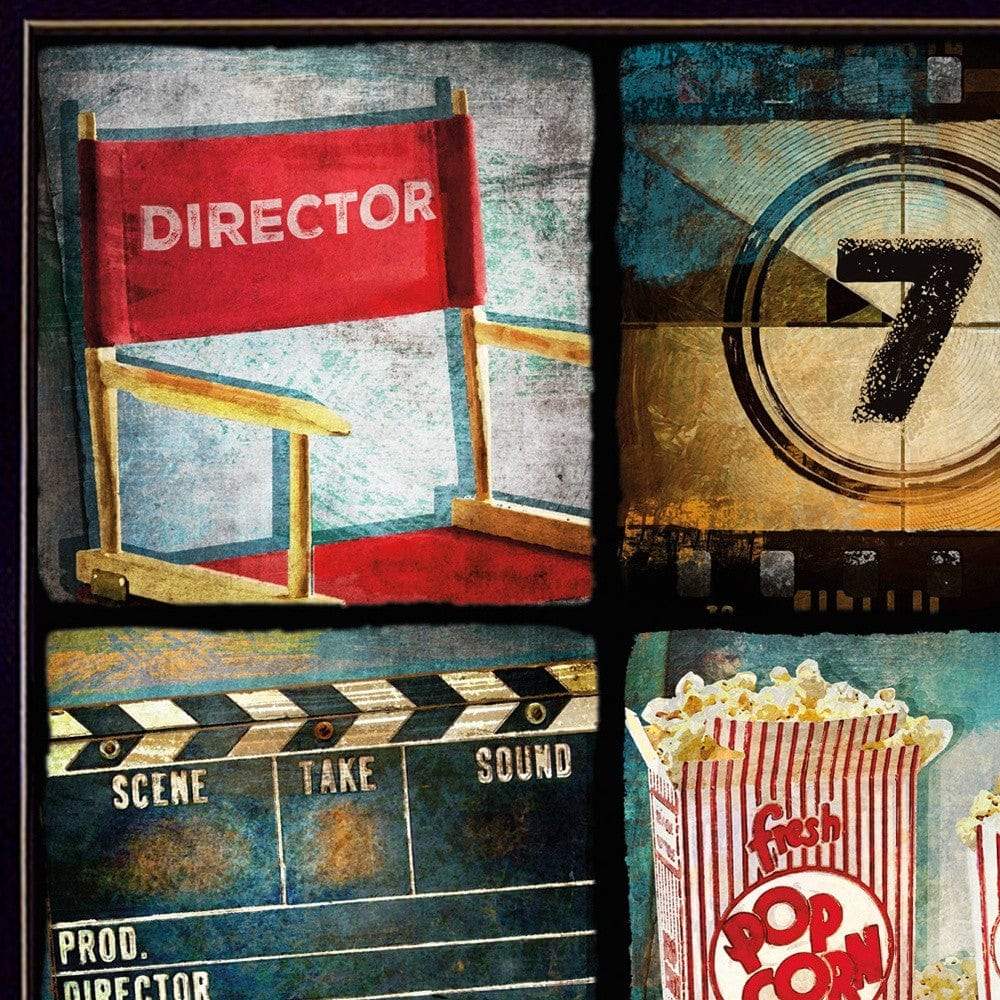 At The Movies 2 Black Framed Print Wall Art - Homeroots - Flyclothing LLC