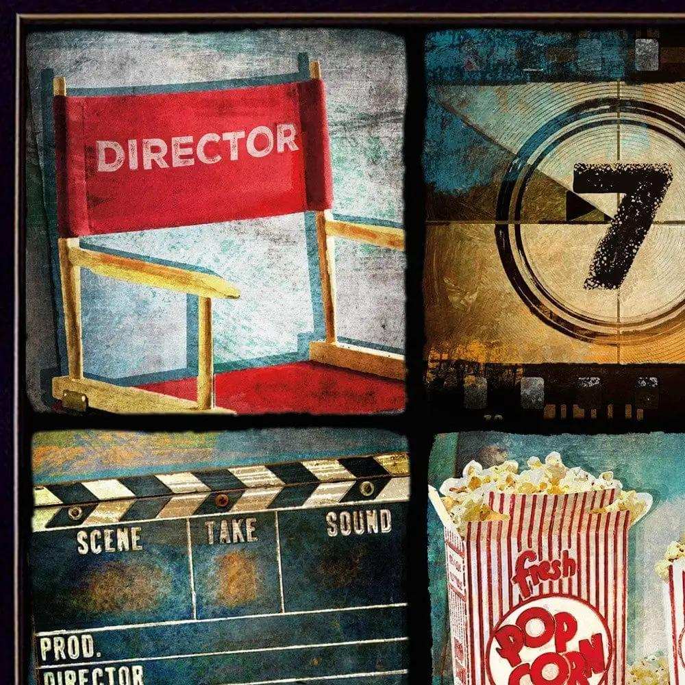 At The Movies 2 Black Framed Print Wall Art - Homeroots - Flyclothing LLC