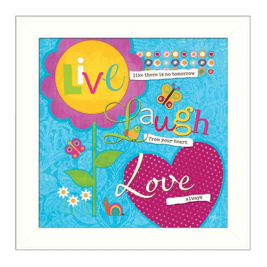 Love Always White Framed Print Wall Art - Homeroots