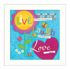 Love Always White Framed Print Wall Art - Homeroots