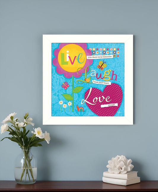 Love Always White Framed Print Wall Art - Homeroots
