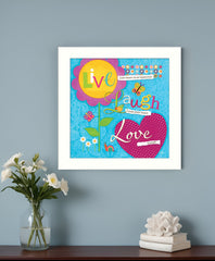 Love Always White Framed Print Wall Art - Homeroots