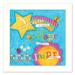 Dream For Tomorrow White Framed Print Wall Art - Homeroots