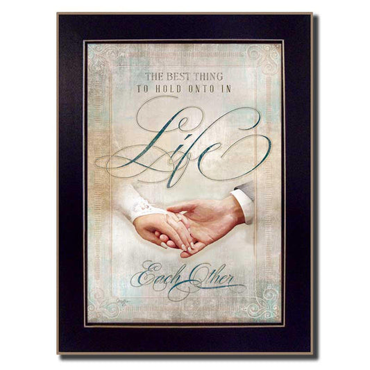 Each Other 4 Black Framed Print Wall Art - Homeroots