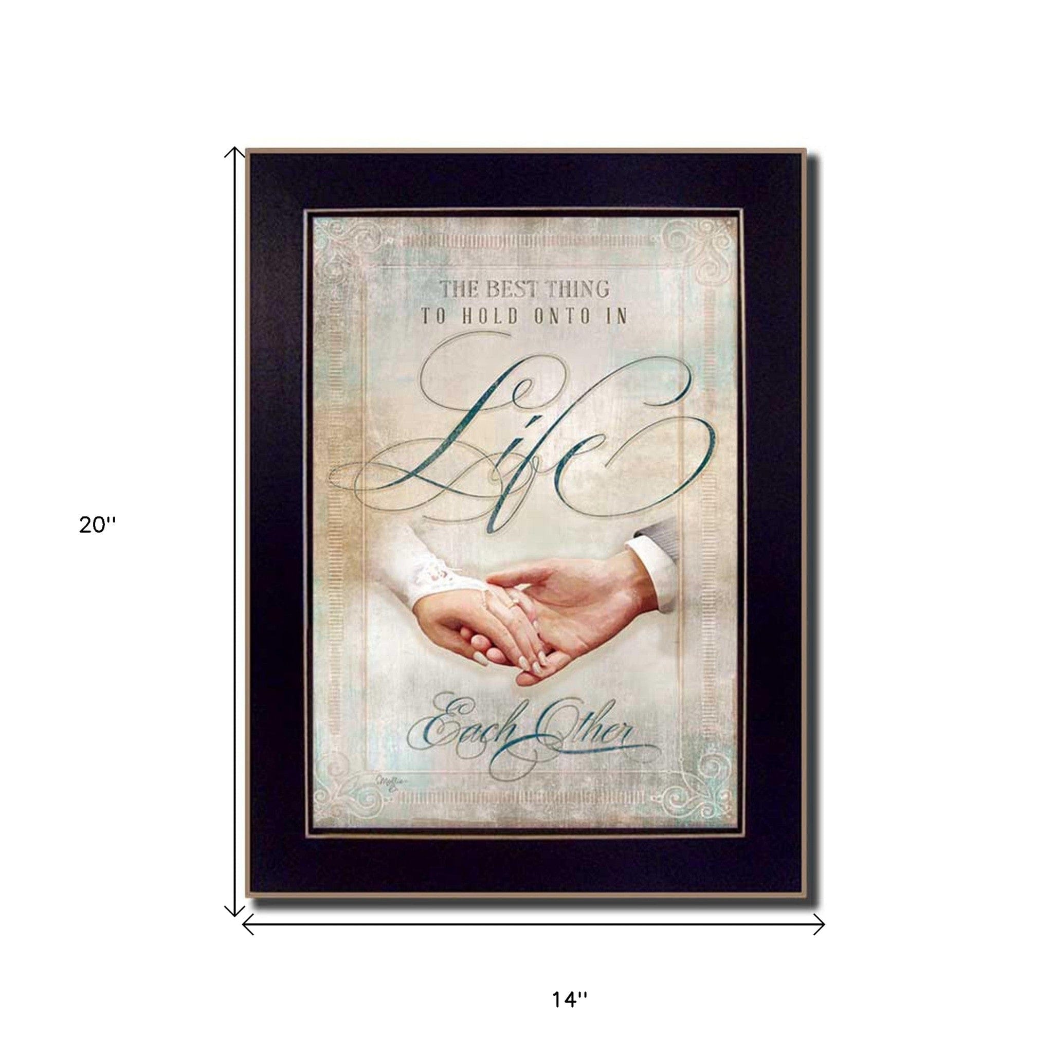 Each Other 4 Black Framed Print Wall Art - Homeroots
