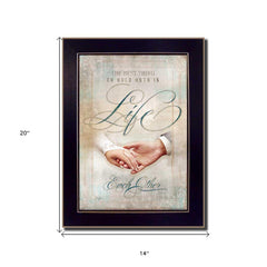 Each Other 4 Black Framed Print Wall Art - Homeroots