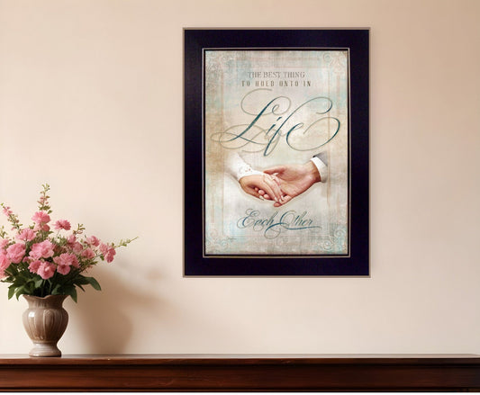 Each Other 4 Black Framed Print Wall Art - Homeroots