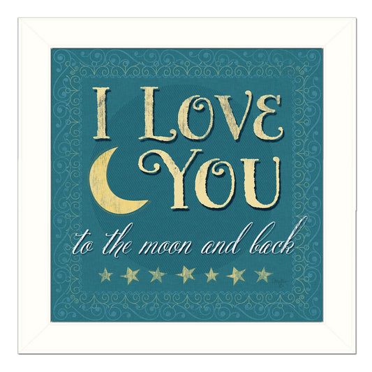 I Love You 2 White Framed Print Wall Art - Homeroots