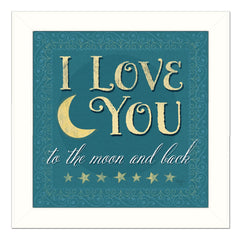 I Love You 2 White Framed Print Wall Art - Homeroots