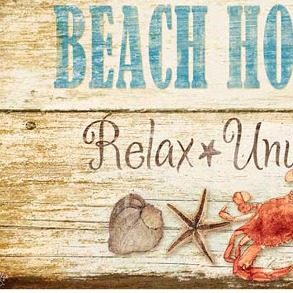 Beach House Rules White Framed Print Wall Art - Homeroots - Flyclothing LLC