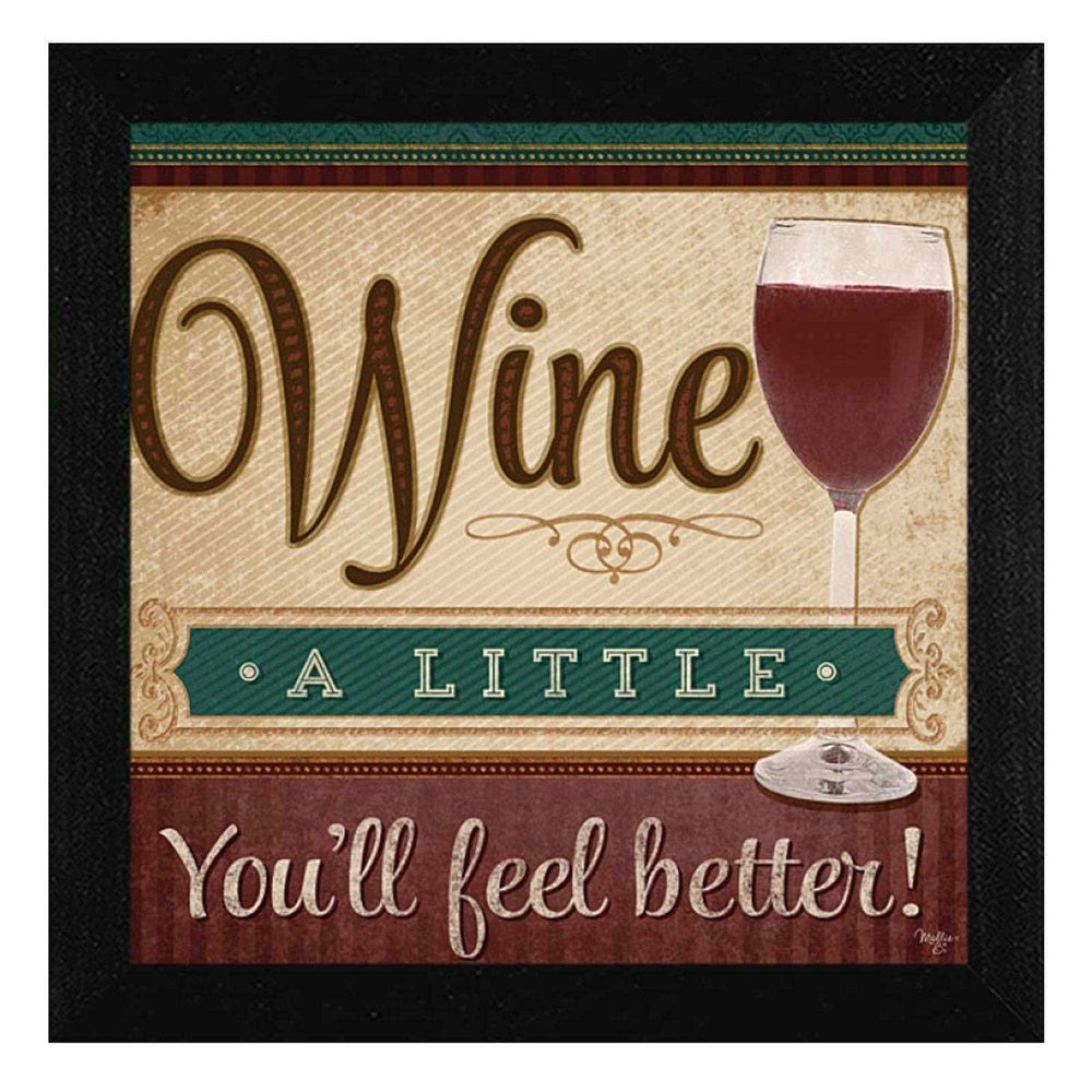 Youll Feel Better Black Framed Print Wall Art - Homeroots - Flyclothing LLC