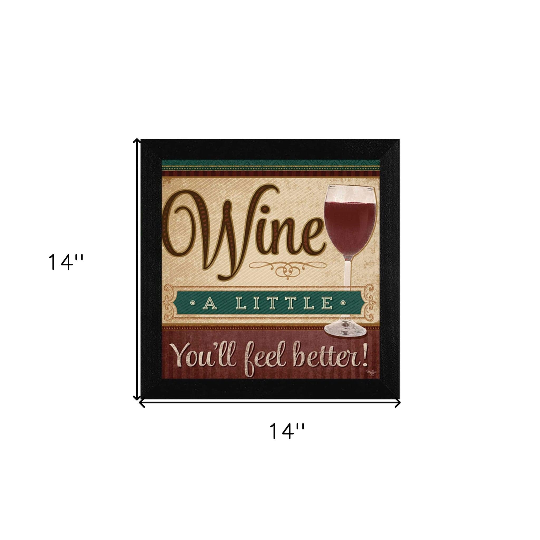 Youll Feel Better Black Framed Print Wall Art - Homeroots - Flyclothing LLC