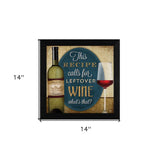 Leftover Wine Black Framed Print Wall Art - Homeroots - Flyclothing LLC