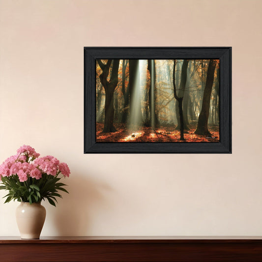 Beam Me Up Black Framed Print Wall Art - Homeroots