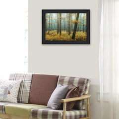 Holterberg in the Mist Black Framed Print Wall Art - Homeroots