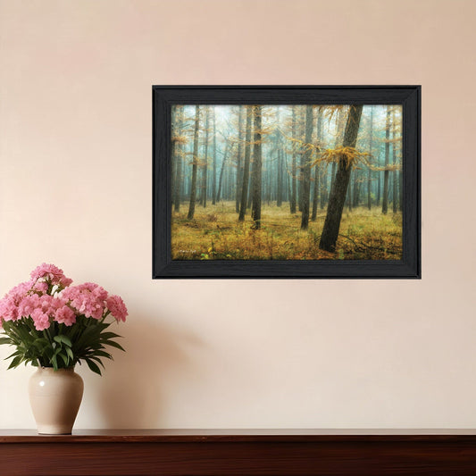 Holterberg in the Mist Black Framed Print Wall Art - Homeroots