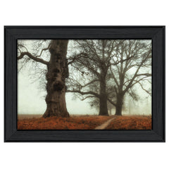 Misty Trees Black Framed Print Wall Art - Homeroots